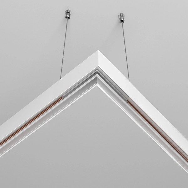 Łącznik-L do szyn magnetycznych Exility TRA034HCL-41W biały