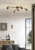 Ścienna LAMPA loft VANTOS DL204212400 Trio okrągła OPRAWA kinkiet tuba metalowa patyna