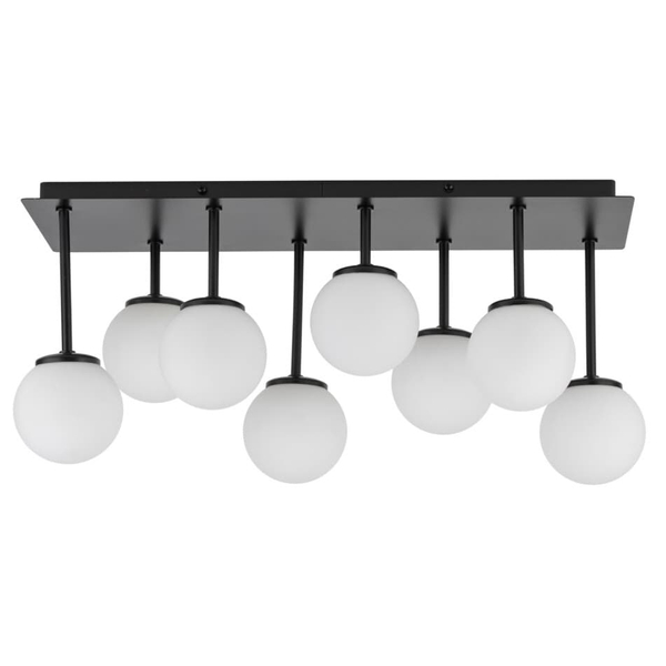 Salonowy plafon mleczne kule Tulia 33497 Sigma molekuły balls biały