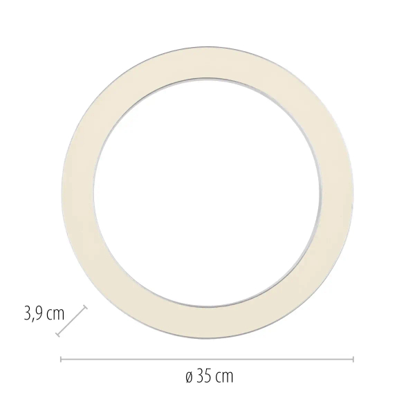Plafon sterowany pilotem PURE-LINES srebrny 6310-95 1xLED 21W 2200-5500K owalny