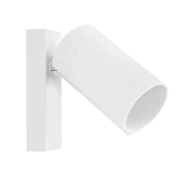 Kinkiet na ścianę Bora 1631 do sypialni tubka metalowy biały