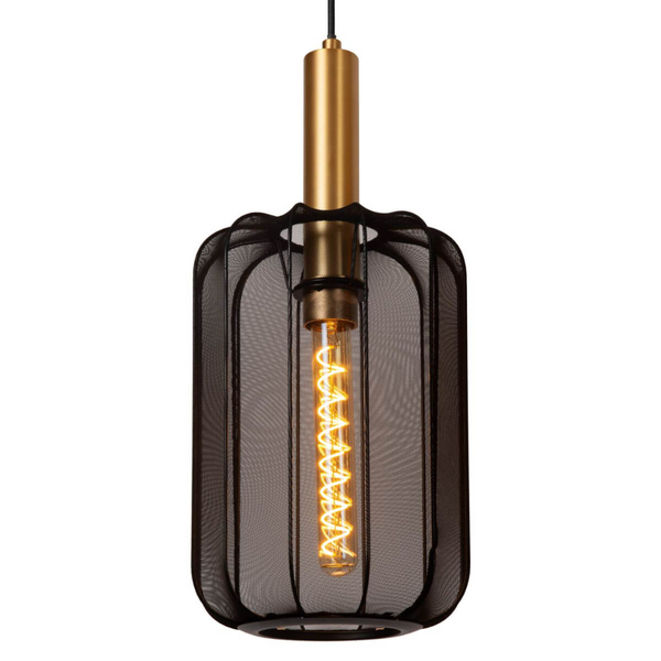 Sypialniana lampa wisząca Corina 03447/03/30 klosze siatka złota czarna