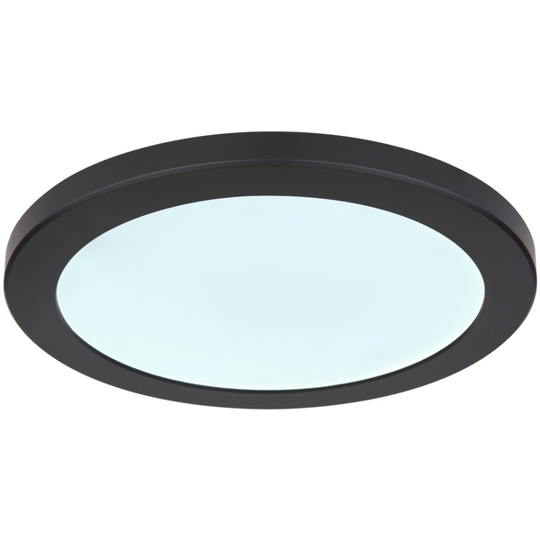 LAMPA sufitowa LASSE 12379-24B Globo okrągła OPRAWA metalowa LED 24W 3000K - 6500K plafon czarny