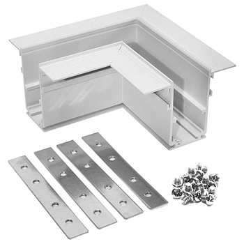 Podtynkowy łącznik kątowy do szyn magnetycznych 833 Domeno LED biały