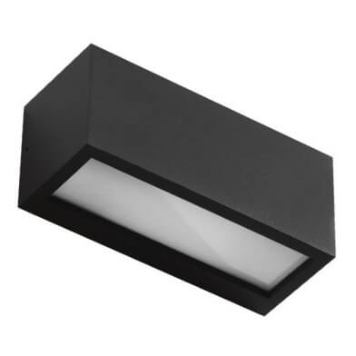 Prostokątna lampa ścienna VENTA AZ4350 Azzardo IP54 czarny