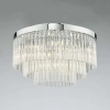 Kryształowy plafon Logan LOG5408 glamour okrągły chrom