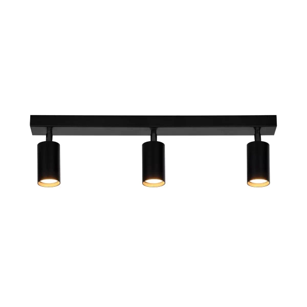 Ruchoma lampa sufitowa Monti K-4727 Kaja czarne reflektorki na listwie