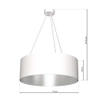 Lampa wisząca ROBIN MLP4482 Milagro zwisowa okrągła biała srebrna