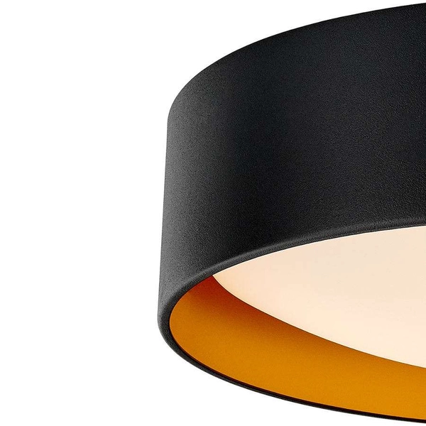 LAMPA wisząca VERO 10451302 Kaspa okrągła OPRAWA metalowy zwis czarny