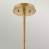 Lampa wisząca szklana LOTUS QN-LOTUS-P-HBR kopuła mosiądz przezroczysta