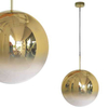 Loftowa LAMPA wisząca PALLA LP-2844/1P GD Light Prestige szklana OPRAWA ball ZWIS kula złota przezroczysta