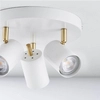 Lampa sufitowa Gull 59932 Endon reflektorki regulowane białe mosiądz