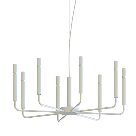 Lampa wisząca nad wyspę Orto 11461 świecznikowa metalowa jedwabisty szary