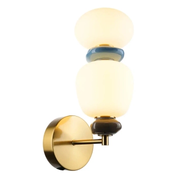 Kinkiet ceramiczny kamienie Evans WL-94981-1B-GD LED 12W 3000K złoty