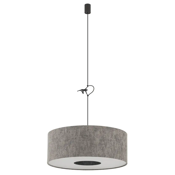 Nowoczesna lampa wisząca LAGO 11674 regulowana szara