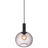 Lampa wisząca Alton 47313047 szklana kula czarny przydymiony