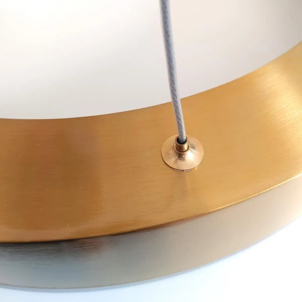 Podwieszana lampa Circle ST-8848-60+80+100 brass Step LED 336W 3000K ringi mosiądz