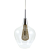 LAMPA wisząca DYSON 308054 Polux szklana OPRAWA skandynawska zwis przezroczysty chrom