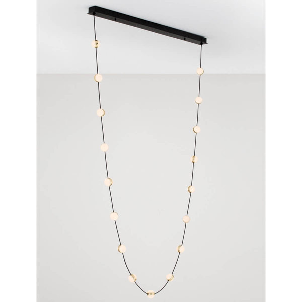 Lampa zwisająca nad stół CUTERVO LE44604 LED 54W 3000K bubbles czarna złota biała