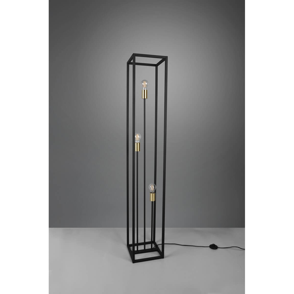 Stojąca lampa metalowa VITO R40193032 loft metalowa czarna