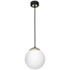 Loftowa LAMPA wisząca SPARTA MLP6495 Milagro okrągła OPRAWA szklany ZWIS kula ball biała złota