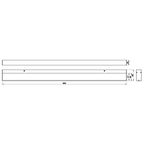Kinkiet ścienny nad lustro ROCCO 283919006 Trio LED 13W 3000K IP44 srebrny