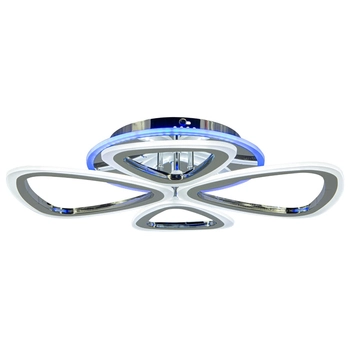 Lampa sufitowa ledowa Oslo DRS2013 8C LED 77W do salonu chromowana