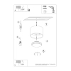 Lampa sufitowa downlight MODO brązowy SL.2482 1xGx53 tuba