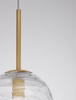Lampa wisząca CABRAL LE42905 Luces Exclusivas szklana kula crystal złota