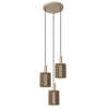 Wisząca potrójna lampa Lambres 45410/13/41 Lucide nad wyspę szara