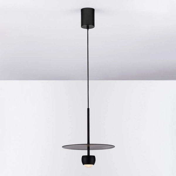 Okrągła lampa zwisająca BAILA LE44533 LED 8W 3000K nad stół czarny