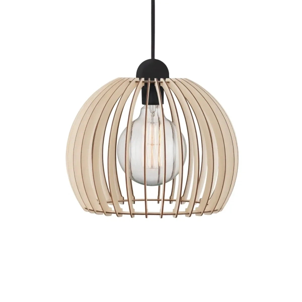 Wisząca lampa do jadalni Chino 84833014 drewniana beżowy