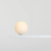 Wisząca lampa szklana GARDA 1099L molekuły okrągłe białe