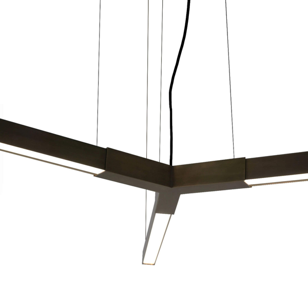 Ledowa lampa zwisająca Trikal 5224 LED 51W 3000K do salonu patyna