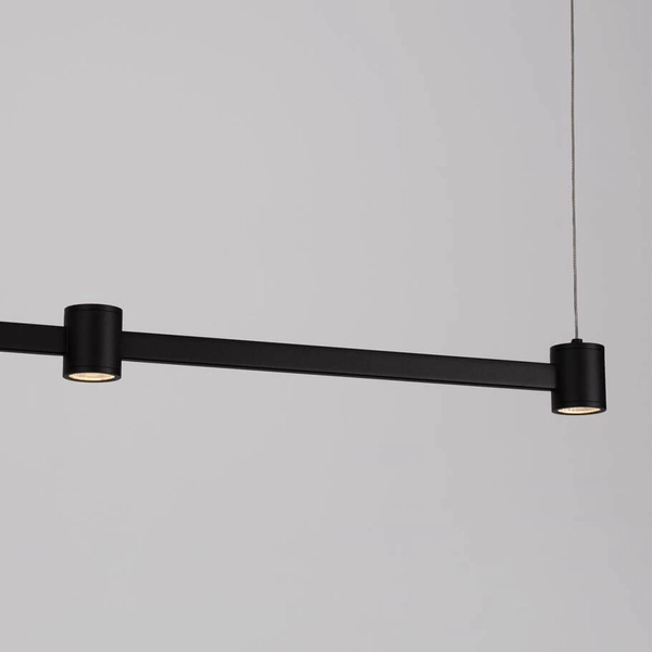 Lampa zwisająca na listwie PISCO LE44355 LED 24W 3000K podłużna czarna