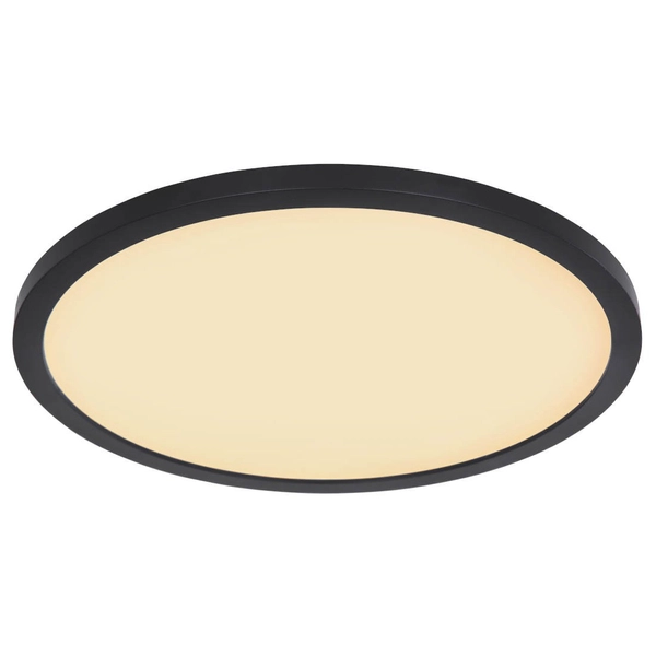 Łazienkowa LAMPA sufitowa SAPANA 41562-18B Globo minimalistyczna LED 18W 3000K okrągły plafon IP44 czarny