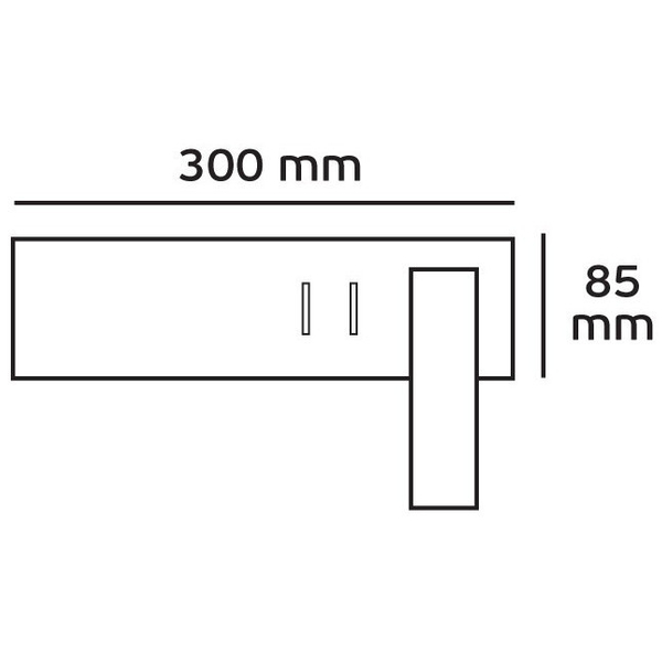 Kinkiet LAMPA ścienna VK/04230/W/W/30/R MDECO loftowa OPRAWA metalowa LED 9W 3200K regulowany biały