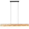 Drewniana lampa wisząca Trabo 99433/35 nad wyspę do kuchni sosnowa