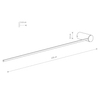Kinkiet podłużny stick Arm 10367 Nowodvorski LED 14W 3000K czarny