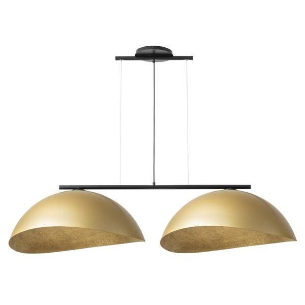 Wisząca lampa z żywicy Solar 40581 Sigma kopułowe klosze złota czarna