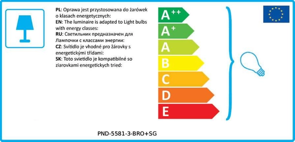 Loftowa LAMPA wisząca SARDO PND-5581-3-BRO+SG Italux skandynawska OPRAWA okrągły ZWIS szklane tuby mosiądz przydymione