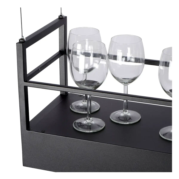 Wisząca lampa nad wyspę MIRAVELLE 21427/06/30 Lucide czarny