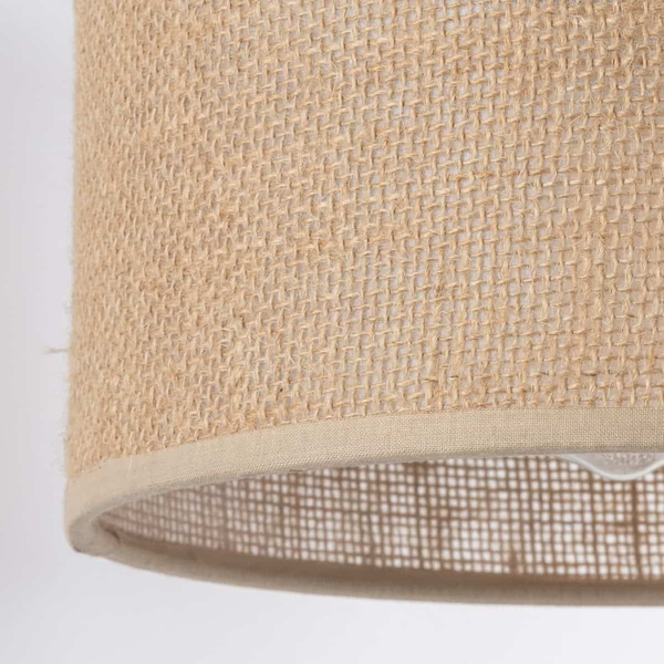 Kinkiet ekologiczny okrągły Juta 6858 TK Lighting rustykalna brązowa