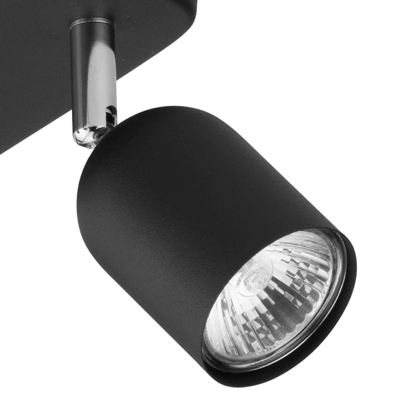Kwadratowa lampa sufitowa Top 4418 TK Lighting reflektorkowa czarna