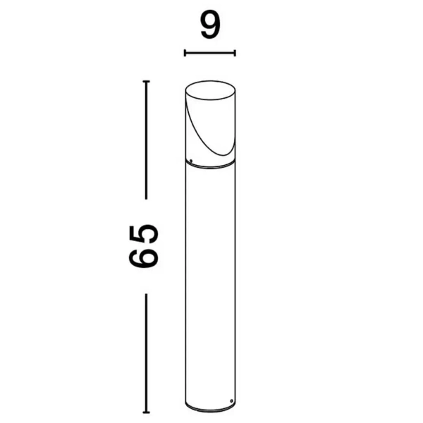 Stojąca lampa ogrodowa BARCA LE71500 słupek IP65 grafitowa outlet