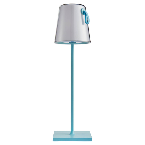 Przenośna lampa stołowa Ostap TB-2749-BL Italux LED 5W 3000K+RGB IP54 niebieska