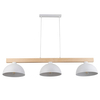 Lampa wisząca skandynawska Oslo 4712 TK Lighting drewniana potrójna biała