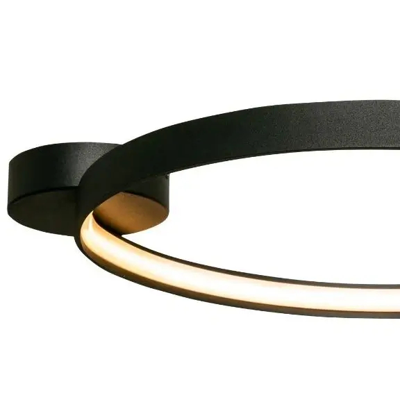 Natynkowa lampa sufitowa Carlo LED 50W 3000K do przedpokoju czarna