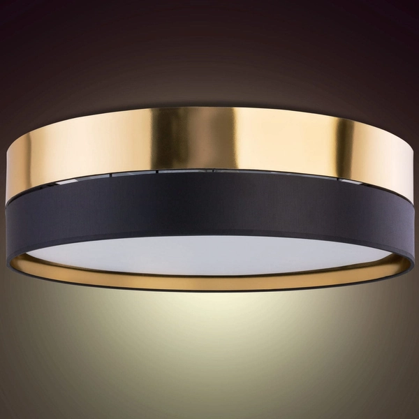 Lampa sufitowa loftowa Hilton 4345 TK Lighting okrągła czarna złota
