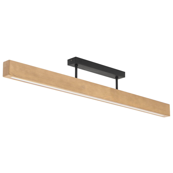 Salonowa lampa nasufitowa Teo 6619 LED 22W 3000K belka drewniana
